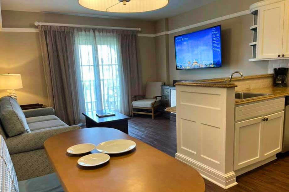 Beach Club One Bedroom living room