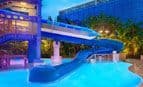 Monorail slide at the villas at disneyland hotel