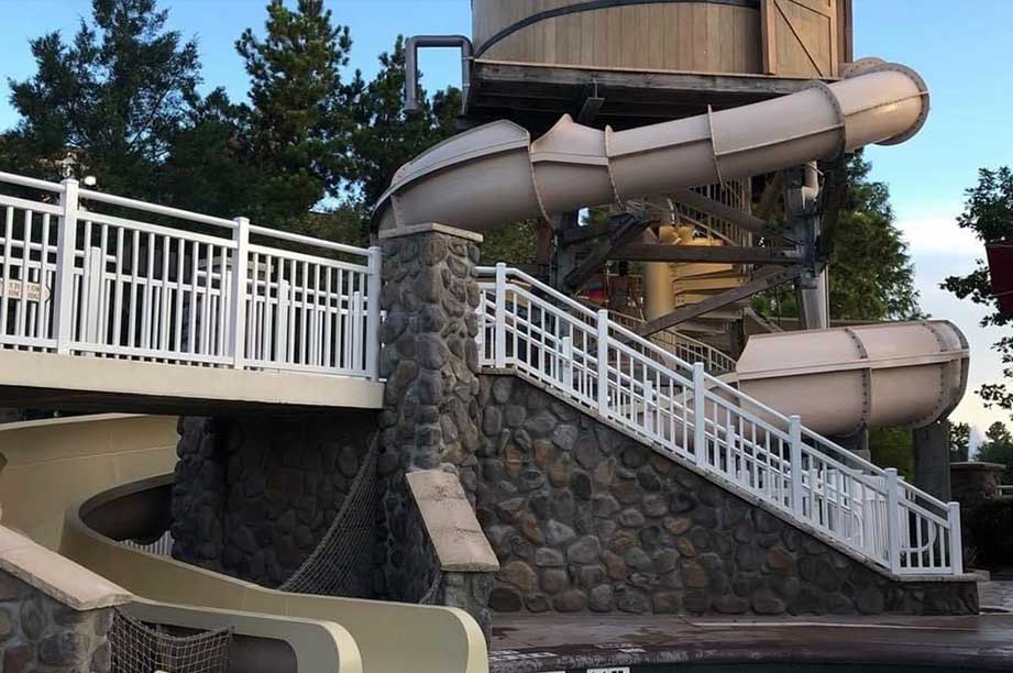 Saratoga Springs Paddock Pool slide